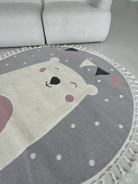 Изображение товара Коврик LAXMI Quincey 1098 круг (1x1, Cream/Grey)