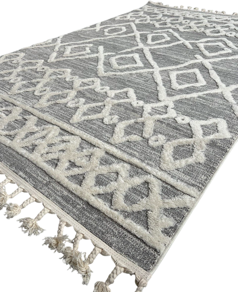 Изображение товара Ковер LAXMI Quincey 0019 прямоугольник (1.6x2.3, Grey/Cream)
