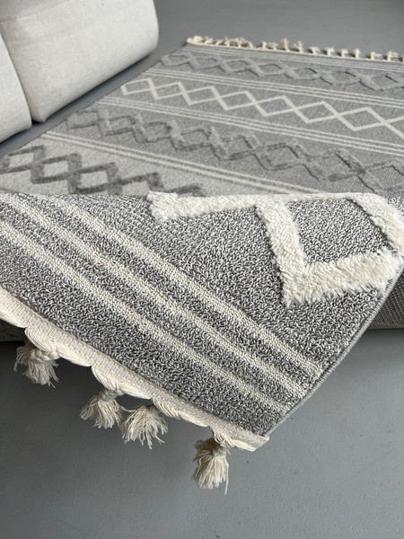 Изображение товара Ковер LAXMI Quincey 1259 прямоугольник (1.6x2.3, Cream/Grey)