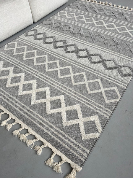 Изображение товара Ковер LAXMI Quincey 1259 прямоугольник (1.6x2.3, Cream/Grey)