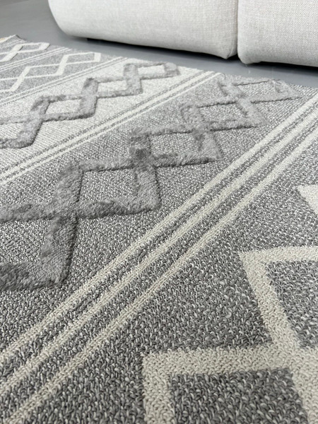 Изображение товара Ковер LAXMI Quincey 1259 прямоугольник (1.6x2.3, Cream/Grey)