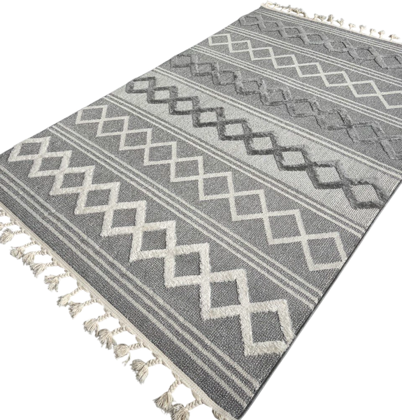Изображение товара Ковер LAXMI Quincey 1259 прямоугольник (1.6x2.3, Cream/Grey)
