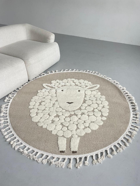 Изображение товара Ковер LAXMI Quincey 1094 круг (2.4x2.4, Cream/Beige)