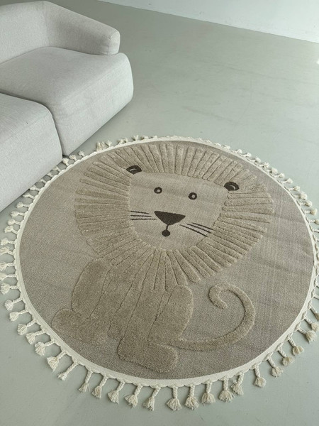 Изображение товара Ковер LAXMI Quincey 1095 круг (2.4x2.4, Beige/Beige)