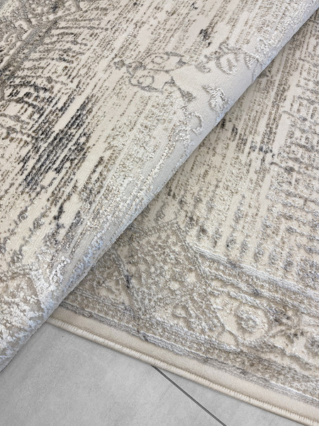 Изображение товара Коврик Behram Vegas T2180RE-CREAM-D.GREY (0.8x1.5)