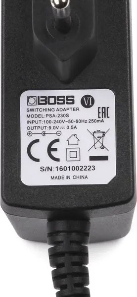 Изображение товара Блок питания для педалей и процессоров Boss PSA-230S2