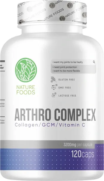 Изображение товара Комплексная пищевая добавка Nature Foods Arthro Complex Для суставов и связок (120 таблеток)