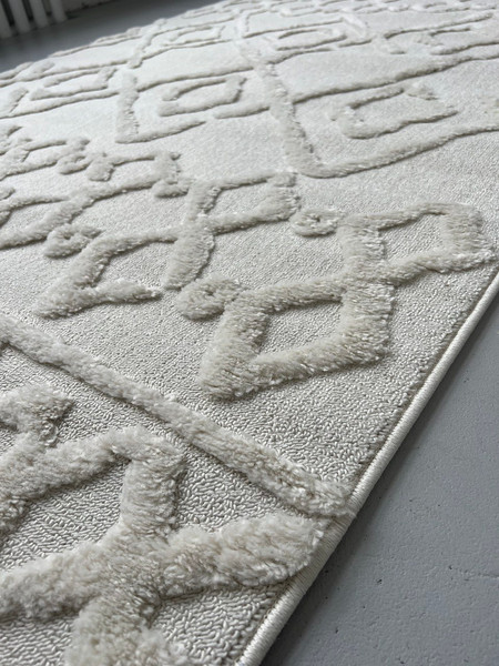 Изображение товара Ковер LAXMI Quincey 0019 прямоугольник (1x2, Cream/Cream)