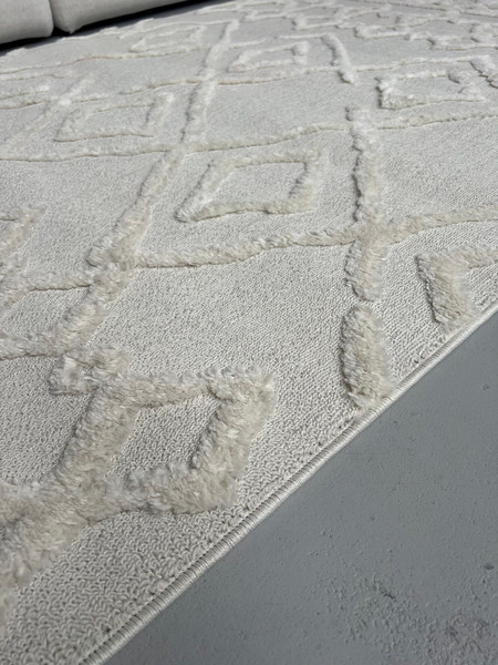 Изображение товара Ковер LAXMI Quincey 0019 прямоугольник (1x2, Cream/Cream)