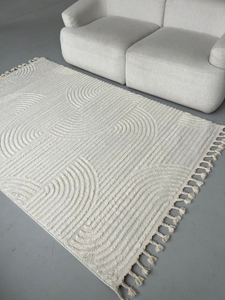 Изображение товара Ковер LAXMI Quincey 0135 прямоугольник (1x2, Cream/Cream)