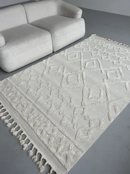 Изображение товара Коврик LAXMI Quincey 0019 прямоугольник (1.2x1.8, Cream/Cream)