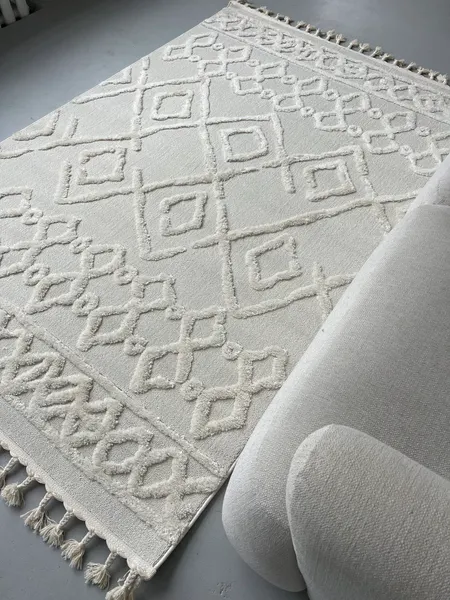 Изображение товара Коврик LAXMI Quincey 0019 прямоугольник (1.2x1.8, Cream/Cream)