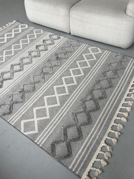 Изображение товара Ковер LAXMI Quincey 1259 прямоугольник (2x3, Cream/Grey)