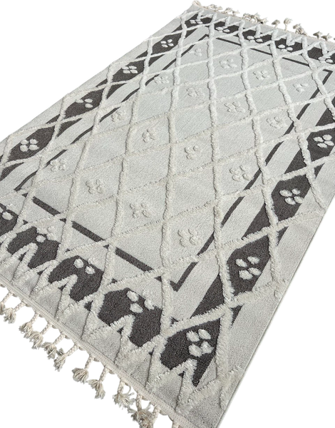 Изображение товара Коврик LAXMI Quincey 0031 прямоугольник (0.8x1.5, Brown/Cream)