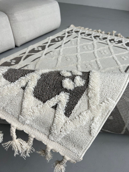Изображение товара Коврик LAXMI Quincey 0031 прямоугольник (0.8x1.5, Brown/Cream)