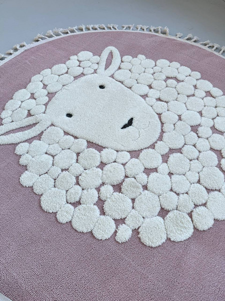 Изображение товара Коврик LAXMI Quincey 1094 круг (1x1, Cream/Pink)