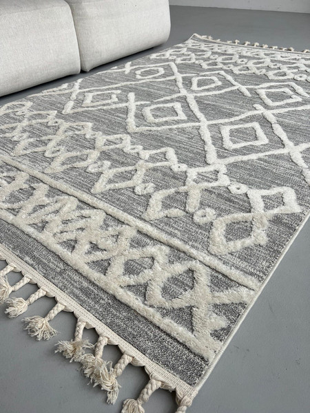 Изображение товара Ковер LAXMI Quincey 0019 прямоугольник (2.5x3.5, Grey/Cream)