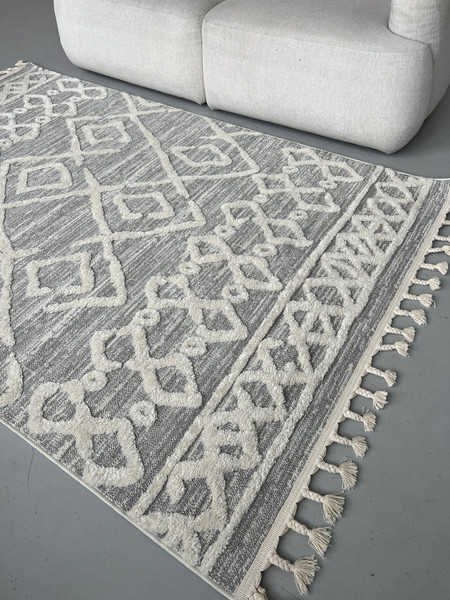 Изображение товара Ковер LAXMI Quincey 0019 прямоугольник (2.5x3.5, Grey/Cream)