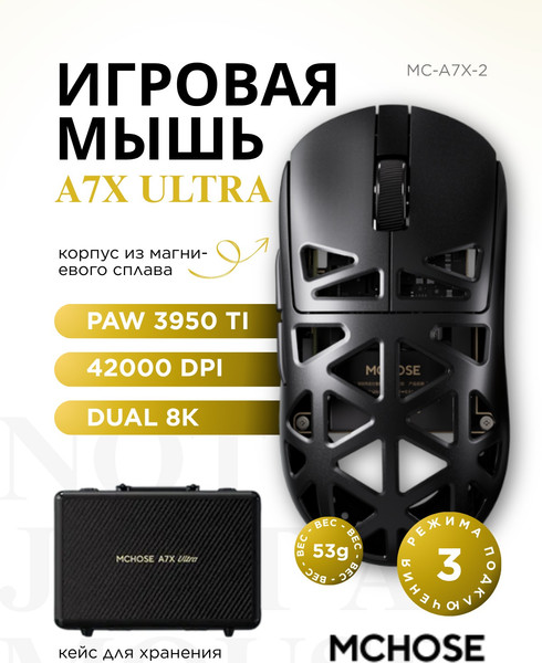 Изображение товара Мышь MCHOSE A7X Ultra / MC-A7X-2 (черный)