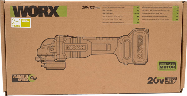 Изображение товара Профессиональная угловая шлифмашина Worx WU809.3