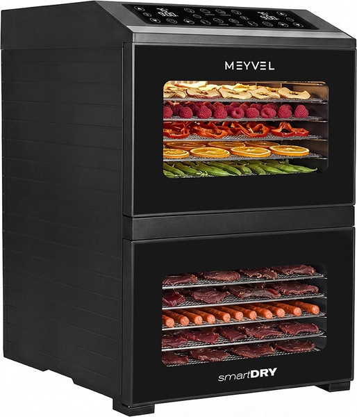 Изображение товара Сушильный шкаф для овощей и фруктов Meyvel MDH15-1P2 (черный)