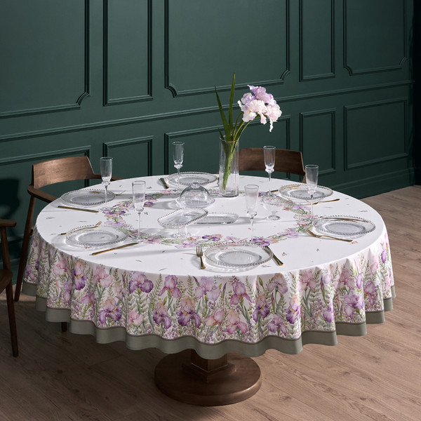 Изображение товара Скатерть Lefard Ирисы 850-743-25 (белый)