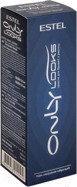 Изображение товара Набор для окрашивания бровей Estel Only Looks (иссиня-черный)