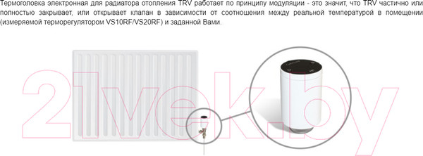 Изображение товара Беспроводной контроллер отопительный Salus TRV10RFM