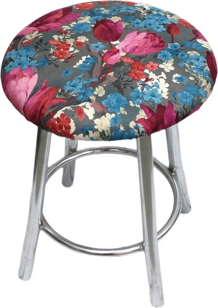 Изображение товара Подушка на стул MATEX Concept Тюльпаны / 14-485 (розовая фуксия/бирюзовый/серый)