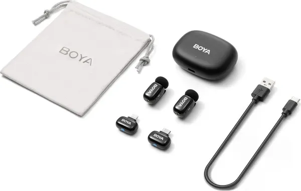 Изображение товара Радиосистема микрофонная BOYA Mini 2-01 (черный)