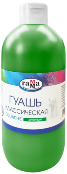 Гуашь ГАММА Классическая / 20250506 (480мл, зеленый) — фото 3