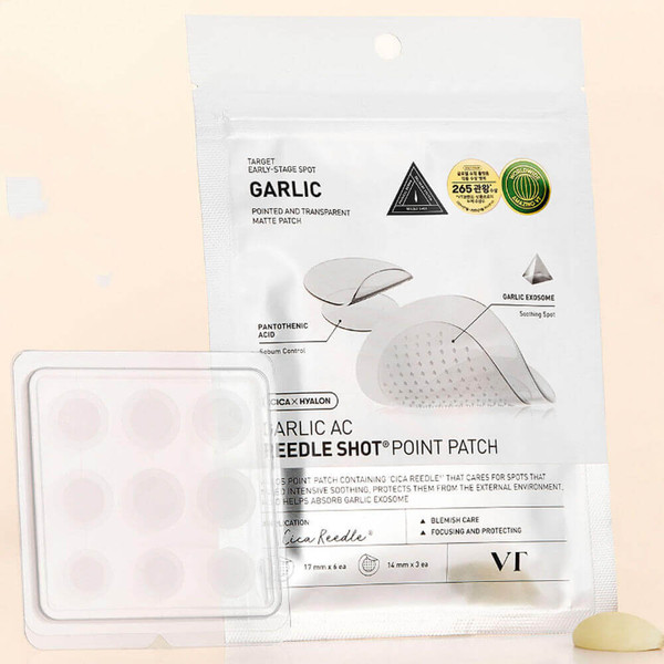 Изображение товара Маска-патч для лица Vt Cosmetics Garlic AC Reedle Shot Point Patch (9шт)