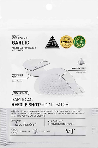 Изображение товара Маска-патч для лица Vt Cosmetics Garlic AC Reedle Shot Point Patch (9шт)