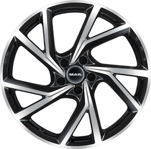 Изображение товара Литой диск MAK Kassel 18x7.5" 5x112мм DIA 57.1мм ET 42мм Black Mirror