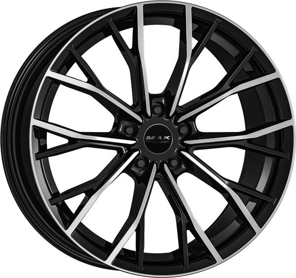 Литой диск MAK Mark 19x8" 5x112мм DIA 66.6мм ET 30мм Black Mirror — фото 3