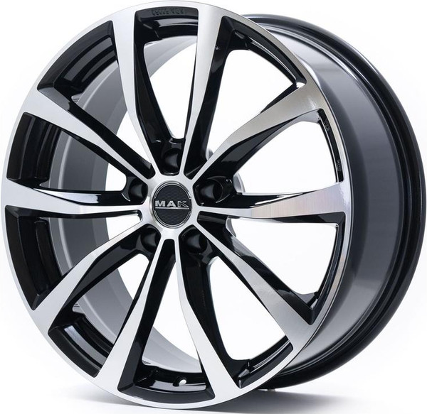 Изображение товара Литой диск MAK Wolf 19x8" 5x112мм DIA 57.1мм ET 42мм Black Mirror
