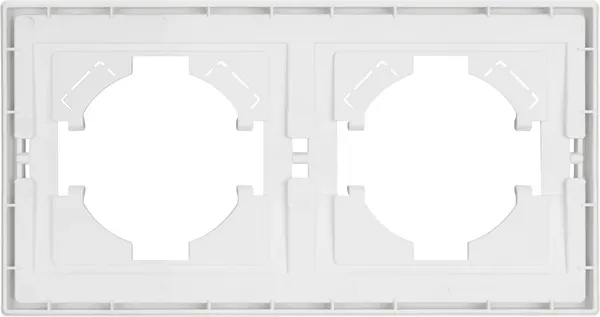 Изображение товара Рамка для выключателей и розеток Arlight FRM-TENDO-PL-2-WH / 053839