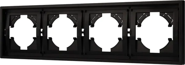 Изображение товара Рамка для выключателей и розеток Arlight FRM-TENDO-PL-4-BK / 053848
