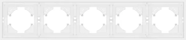 Изображение товара Рамка для выключателей и розеток Arlight FRM-TENDO-PL-5-WH / 053851