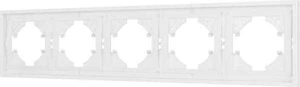 Изображение товара Рамка для выключателей и розеток Arlight FRM-TENDO-PL-5-WH / 053851