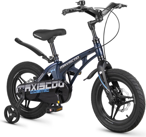 Изображение товара Детский велосипед Maxiscoo Cosmic Deluxe Plus 14 2026 / MSC-C1452D (синий матовый)