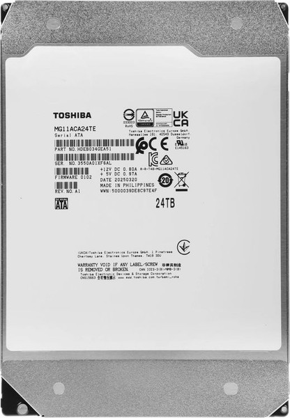 Изображение товара Жесткий диск Toshiba Enterprise Capacity 24ТБ (MG11ACA24TE)
