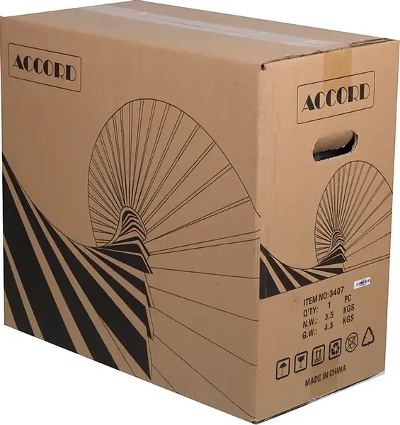 Изображение товара Корпус для компьютера Accord ACC-3407 (черный, без БП)