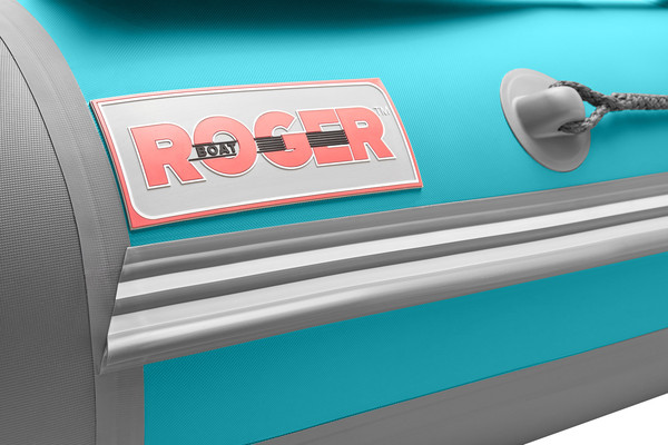 Изображение товара Надувная лодка Roger Boat Hunter 3000 (без киля, бирюзовый/серый комби)