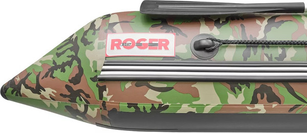 Изображение товара Надувная лодка Roger Boat Hunter 3000 (без киля, зеленый камуфляж/черный комби)