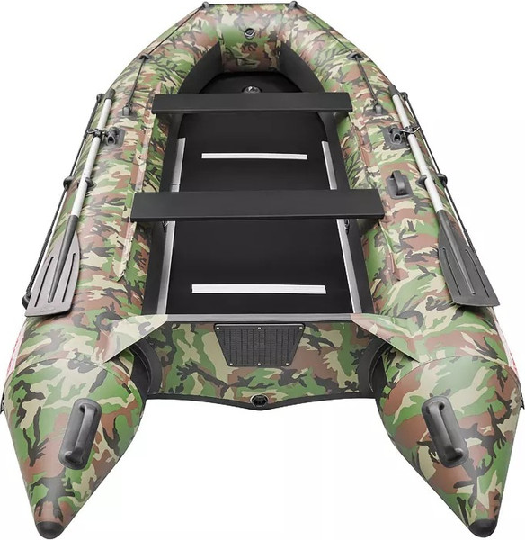 Изображение товара Надувная лодка Roger Boat Hunter 3000 (без киля, зеленый камуфляж/черный комби)