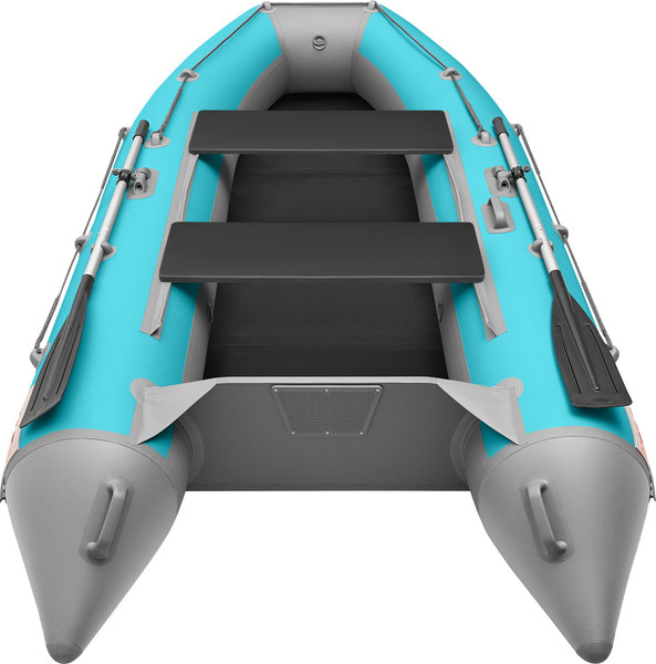 Изображение товара Надувная лодка Roger Boat Hunter 3200 (без киля, бирюзовый/серый комби)