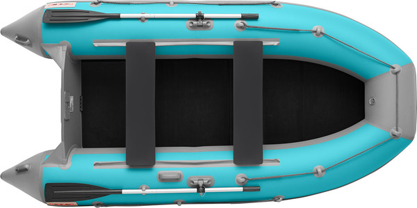 Изображение товара Надувная лодка Roger Boat Hunter 3200 (без киля, бирюзовый/серый комби)