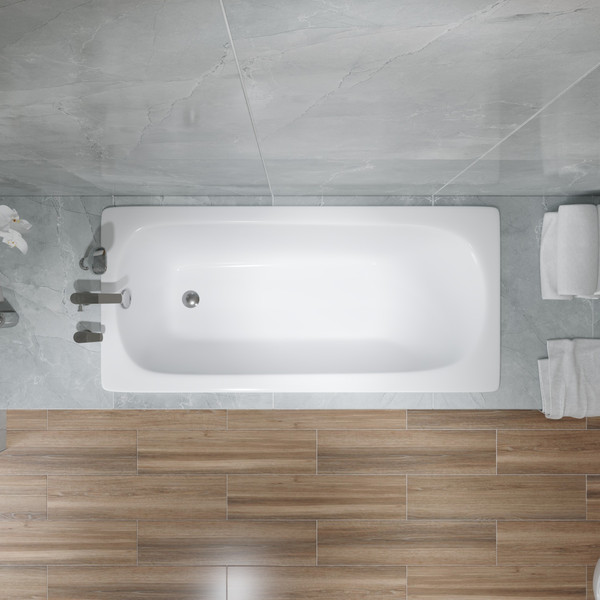 Изображение товара Ванна стальная Lauter Orra 140 / 21XG140 (с ножками и сифоном 21Y11020)