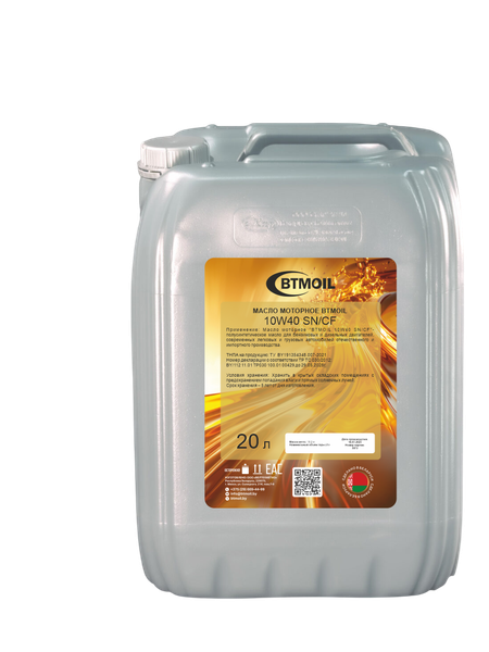 Изображение товара Моторное масло BTMOIL 10W40 SN/CF (20л)
